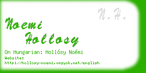 noemi hollosy business card