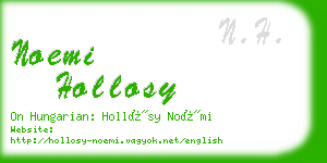 noemi hollosy business card